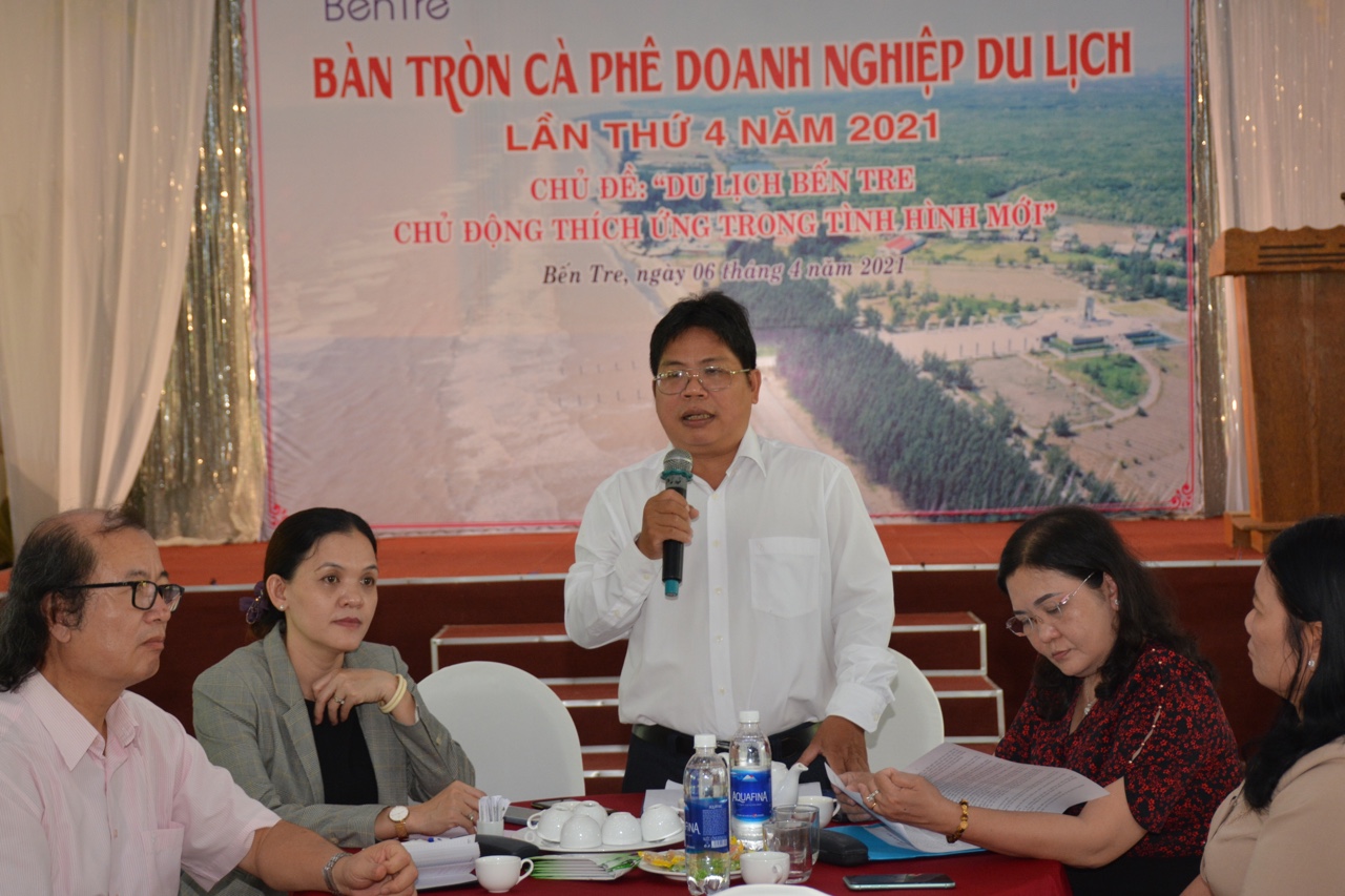 Ông Nguyễn Văn Bàn - Giám đốc Sở VHTTDL tỉnh Bến Tre phát biểu tại chương trình